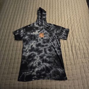 Tie-Dye Hooded Shirt